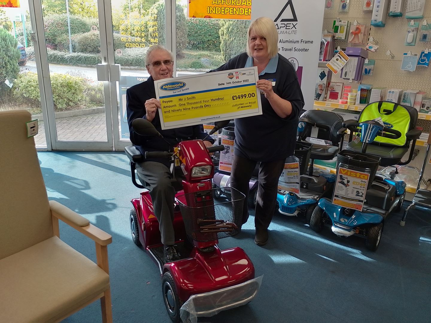 Ableworld Burton customer wins back the cost of Scooter